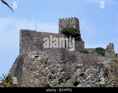 Géographie / voyages, Italie, Sicile, Aci Castello, fort Norman, construit en 1076, Banque D'Images