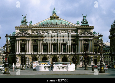 Géographie / voyages, France, Paris, bâtiments, architecture, vieux opéra, vue extérieure, bâtiments, architecture, , Banque D'Images