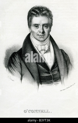 O'Connell, Daniel, 6.8.1775 - 15.5.1847, politicien irlandais, portrait, gravure de F. Elias, XIXe siècle, Banque D'Images