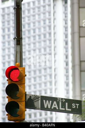 United States, New York, Wall Street, la bourse Banque D'Images