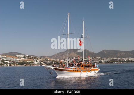 Gulet excursion sur la mer Egée, en Turquie Banque D'Images