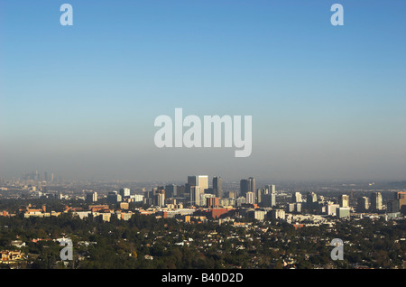 Le Smog sur Los Angeles Banque D'Images