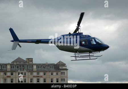 Hélicoptère à l'Hôtel Imperial, Hythe, dans le Kent Banque D'Images