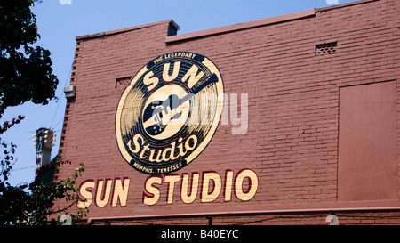 Memphis Tennessee logo Sun Studio Banque D'Images