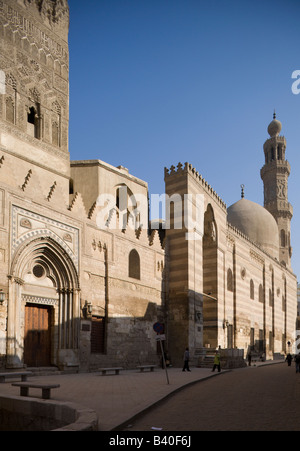 Complexes d'al-Nasir Muhammad et Sultan Barquq, le Caire, Egypte Banque D'Images