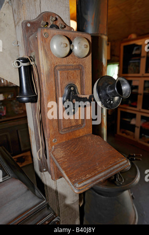 Téléphone historique vers 1900 Banque D'Images