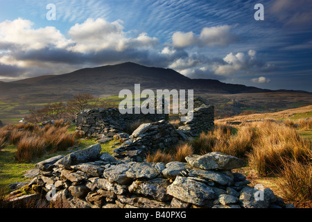 Le Glyn Lledr près de Plage de Prestatyn avec Moel Siabod au-delà, le parc national de Snowdonia, le Nord du Pays de Galles, Royaume-Uni Banque D'Images