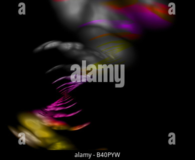 Abstract fractal art qui fait un grand élément de l'art de la haute technologie ou l'arrière-plan pour tout projet de conception Banque D'Images