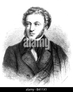 Pushkin, Alexander, 6.6.1799 - 10.2.1837, auteur/écrivain russe, portrait, gravure d'Adolf Neumann (1825 - 1884), Banque D'Images