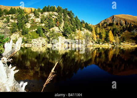 Géographie / billet, l'Autriche, la Carinthie, paysages, Parc National de Nockberge, Windebensee, lac, paysage, réflexion, Banque D'Images