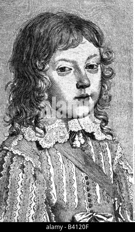 Louis XIV, 5.9.1638 - 1.9.1715, Roi de France 14.5.1643 - 1.9.1715, Portrait, Enfants, gravure sur cuivre, 17e siècle, l'artiste a le droit d'auteur , de ne pas être effacé Banque D'Images