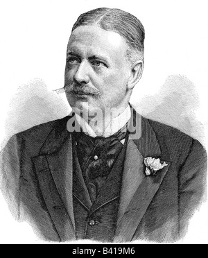 Bülow, Bernhard von, 3.5.1849 - 28.10.1929, politicien allemand, secrétaire d'État au Foreign Office 1897 - 1900, portrait, gravure 1898, chancelier 1900 - 1909, Allemagne, politique, XIXe siècle, Bulow, Buelow, , Banque D'Images