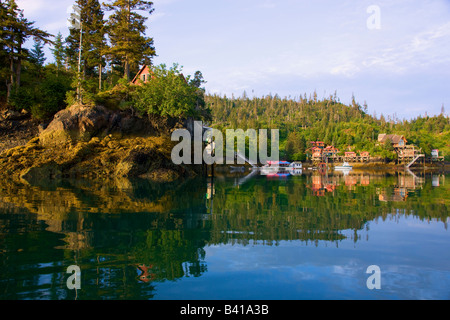 Près de la baie Kachemak flétan Cove Alaska Homer Banque D'Images