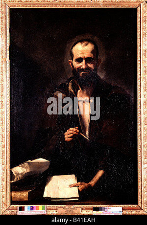 Archimedes, vers 285 - 212 av. J.-C., scientifique grec (mathématicien et physicien), demi-longueur, peinture par Jusepe de Ribera (vers 1590 - 1652), 1630, Prado, Madrid, Banque D'Images