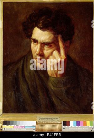 Byron, George Gordon Noel 22.1.1788 - 19.4.1824, poète britannique, portrait, peinture de Theodore Geribault (1791 - 1824), Musée Fabre, Montpellier, Banque D'Images
