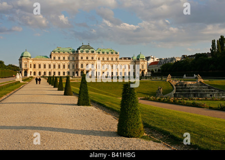 Oberes Belvedere Vienne Autriche Banque D'Images
