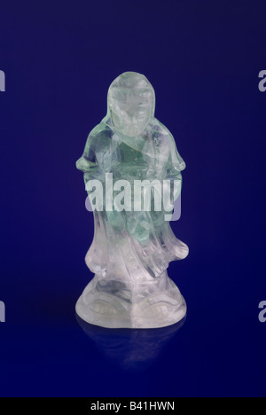 Vert Fluorite 18cm Figurine Banque D'Images