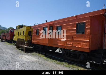 Hobo 'Inn' le Mont Rainier Railroad train société manger WA USA Washington l'Elbe Banque D'Images