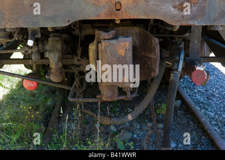 Le mont Rainier Railroad train société manger WA USA Washington l'Elbe Banque D'Images