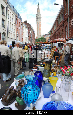 Collection de2166 à Lille Braderie France Banque D'Images