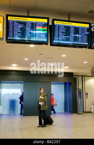 Zone de départ de l'aéroport Banque D'Images