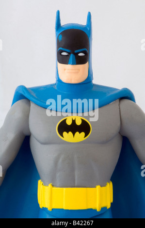 Batman action figure dans son costume classique Banque D'Images