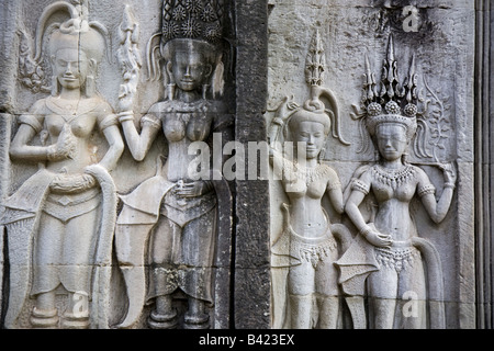 Temple d'Angkor Wat Siem Reap Cambodge Banque D'Images