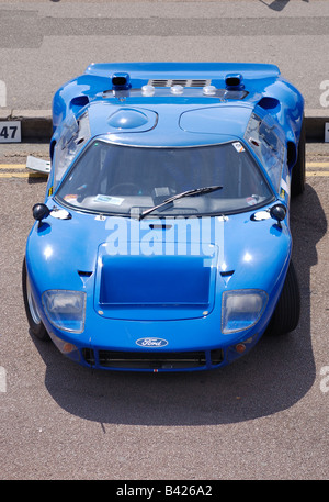 Une Ford GT40 bleu d'en haut Banque D'Images
