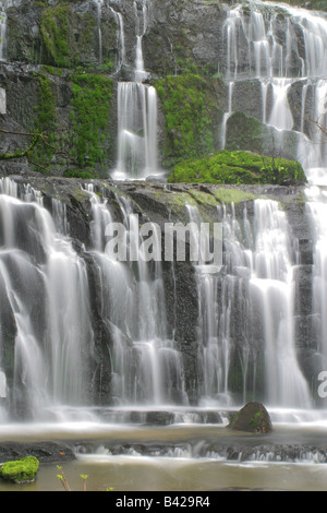 Purakaunui Falls, le Sud, Catlins Otago, Nouvelle-Zélande Banque D'Images