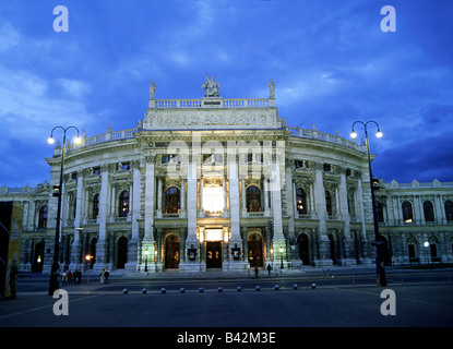 Géographie / voyage, Autriche, Vienne, théâtre, "Burgtheater" à "ichaelerplatz', frontale, fondée 1741 AD, théâtre national Banque D'Images