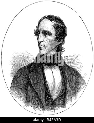 Tyler, John, 29.3.1790 - 18.1.1862, politicien américain (démocrate), portrait, xylographie, XIXe siècle, Banque D'Images