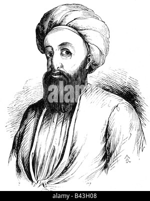 Dest Mohammad Khan, 23.12.1793 - 9.6.1863, émir d'Afghanistan 1818 - 1839 et 1842 - 1863, portrait, gravure de bois, 1844, Banque D'Images