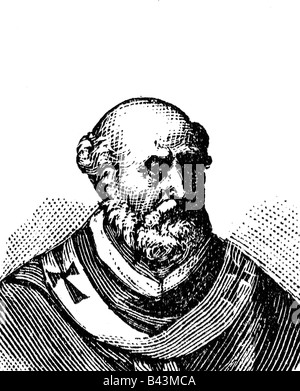Urban II (Odo de Lagery), vers 1035 - 29.7.1099, Pape 12.3.1088 - 29.7.1099, portrait, gravure sur bois, vers 1900, Banque D'Images