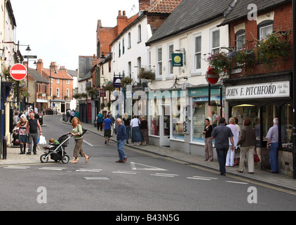 King Street, Southwell, Nottinghamshire, Angleterre, Royaume-Uni Banque D'Images