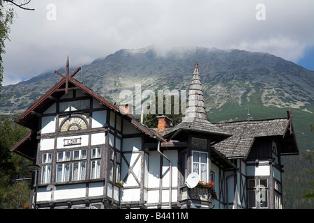 Stary Smokovec house dans la région de mountain resort town Banque D'Images