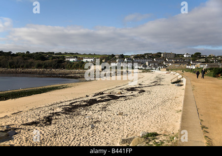 Porthcressa beach Hugh Town St Mary s'Isles of Scilly Banque D'Images