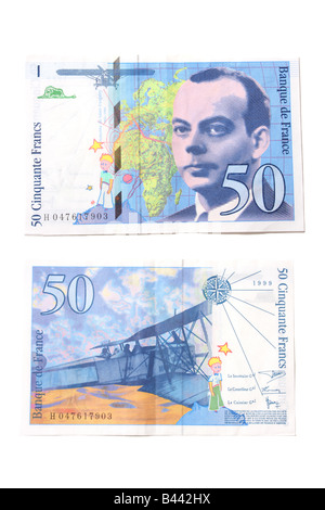 Un Franc cinquante bank note. Banque D'Images