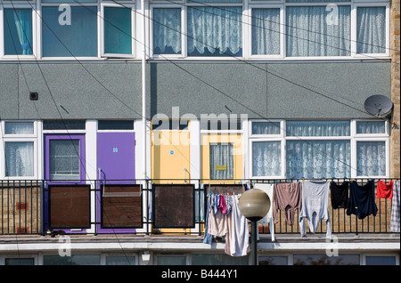 Immeuble d'appartements, Norfolk, Angleterre Banque D'Images