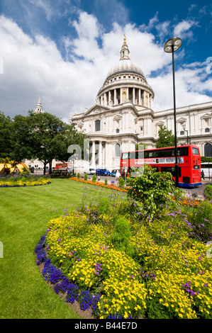 La Cathédrale St Paul, Londres, Angleterre Banque D'Images