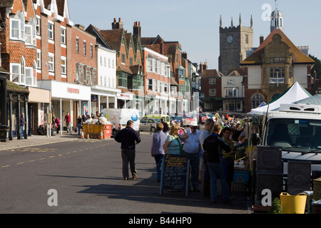 Le centre-ville de Marlborough wiltshire england uk go Banque D'Images