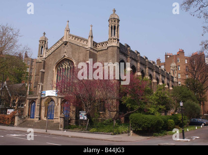 L'église St Barnabas Avril 2002 Addison Road Londres W14 Banque D'Images