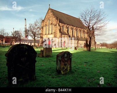 L'ancienne paroisse de Govan Glasgow où on croit que la demeure du Roi Arthur sont enterrés Banque D'Images