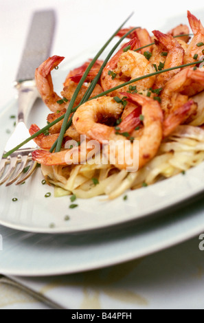 Flambeed crevettes au whisky