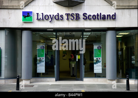 Signe pour Lloyds TSB Scotland direction générale ci-dessus à Édimbourg, Écosse, Royaume-Uni, Europe Banque D'Images