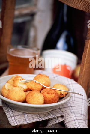 Croquettes de camembert Banque D'Images