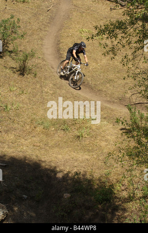 Vtt à Durango, Colorado, USA Banque D'Images