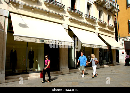 Giorgio Armani shop Venise Italie Banque D'Images