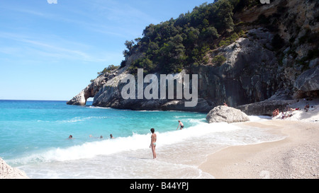 Cala Goloritze au Golf d'Orosei, Sardaigne Banque D'Images