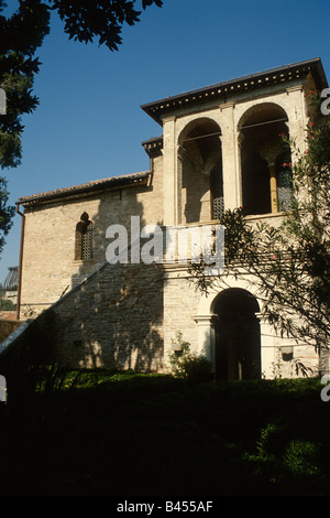 Arquà Petrarca Italie Casa di Petrarca accueil dernière renaissance du poète érudit Pétrarque maintenant un musée Banque D'Images