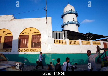 La mosquée Hamoudi dans la ville de Djibouti, Djibouti Banque D'Images